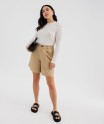 Bermuda ample en coton femme
